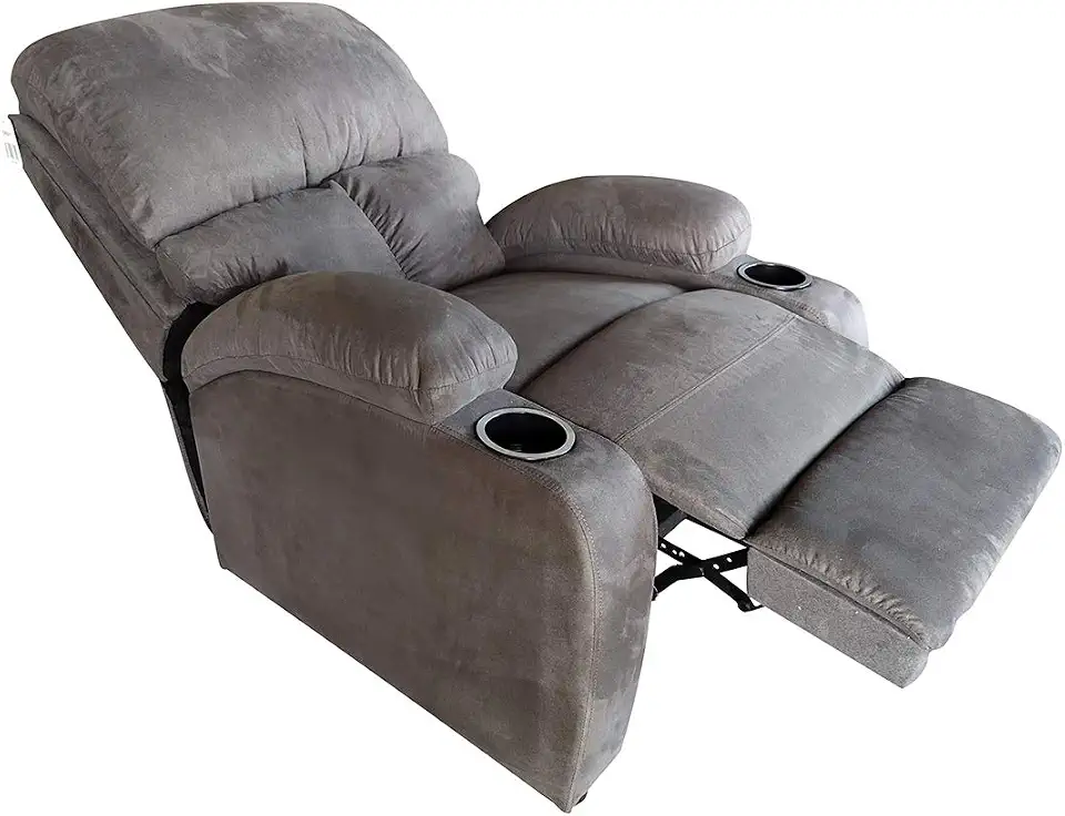 Regal in house Classic Recliner Chair Upholstered with Controllable Back Grey - CY-2020-5-G