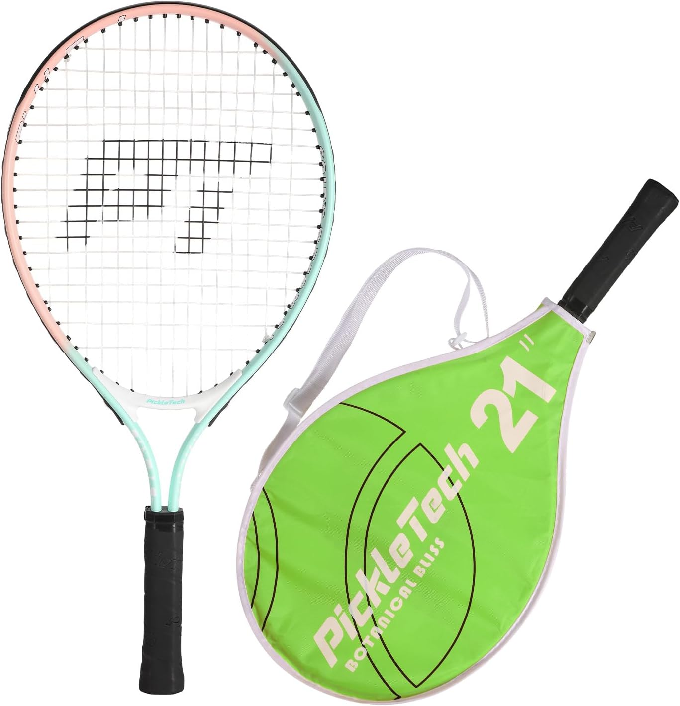 PICKLETECH Kids Tennis Racket for Junior Toddlers Starter Kit 17-25" Tennis Racquet for Girls and Boys with Carry Bag, Lightweight for Beginners