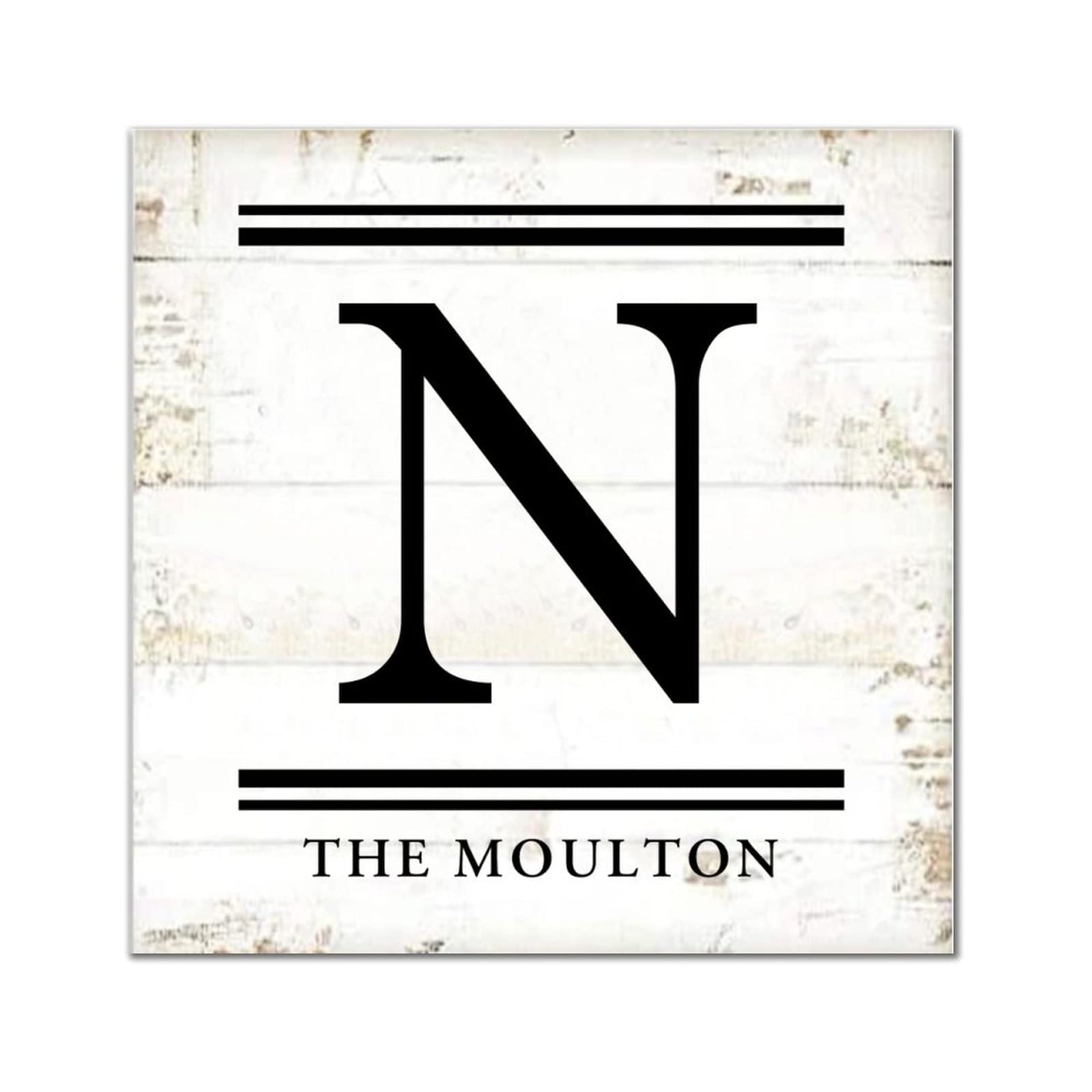 Lettre N en bois : cadeau personnalisé de pendaison de crémaillère