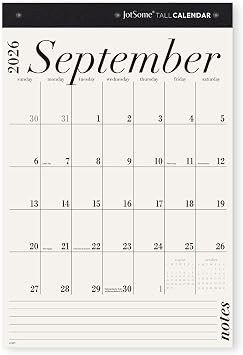 Jotsome Large Wall Calendar 2026-2027, Monthly Wall Calendar 17" X 25"