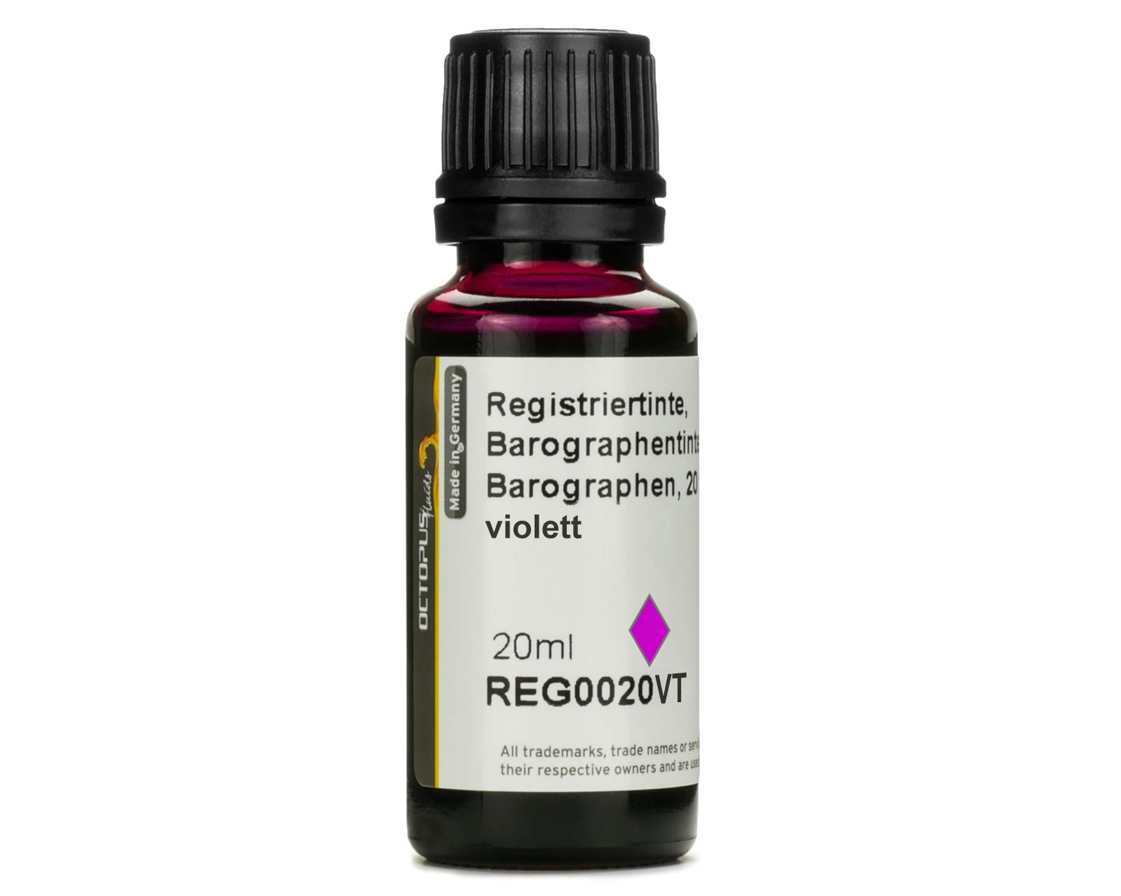 Recording ink, barograph ink, 20ml violet