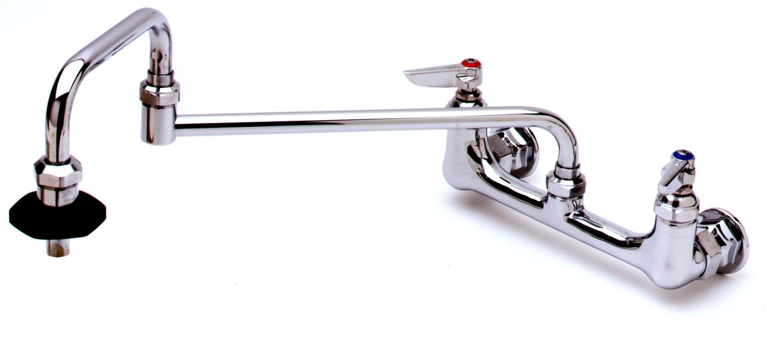 Pot de remplissage en laiton T&S avec double articulation et cartouche céramique durable