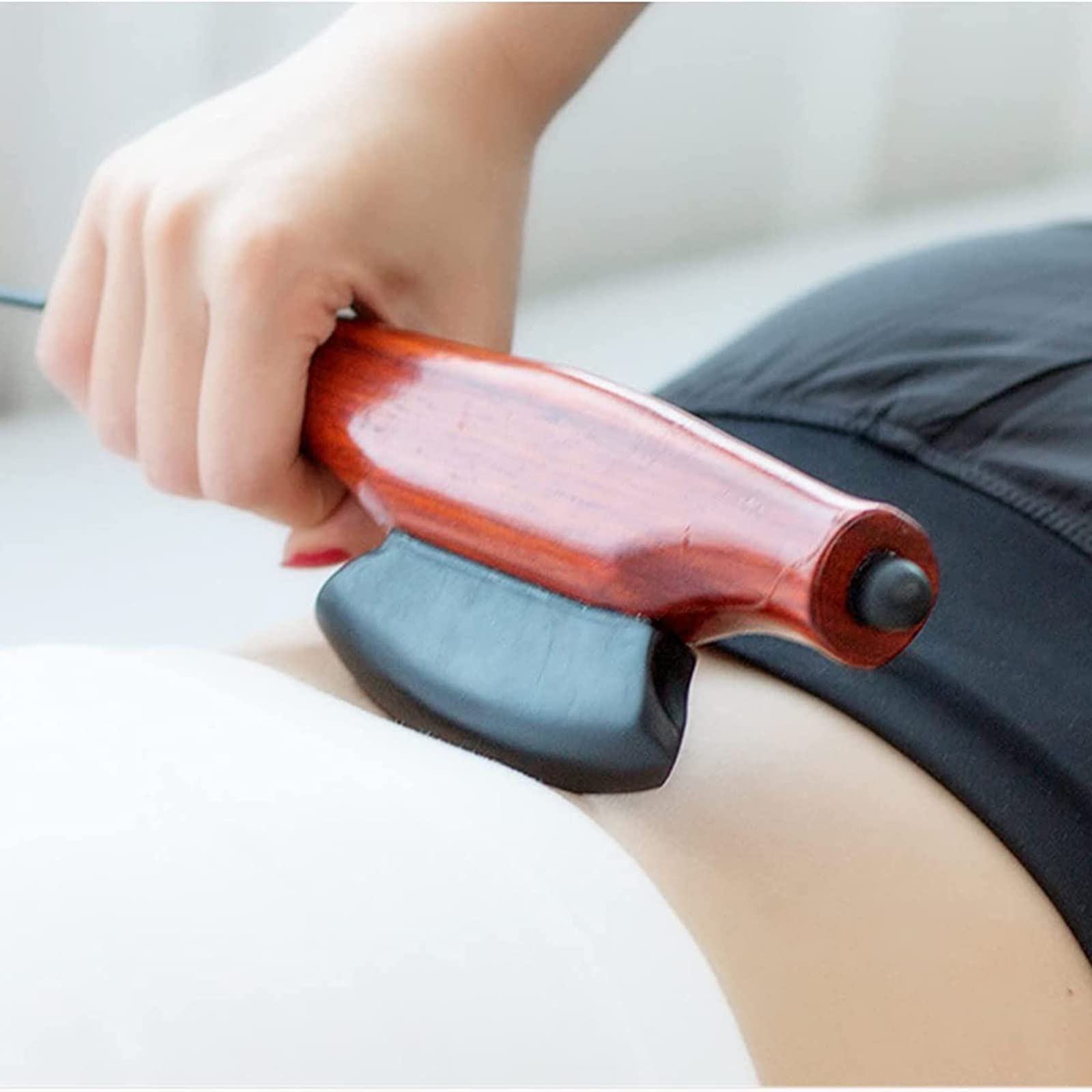 Masajeador eléctrico con piedras calientes, masajeador Gua Sha para todo el cuerpo disponible, control de temperatura de 5 velocidades, para músculos corporales, abdomen, espalda, fascia, masaje ant