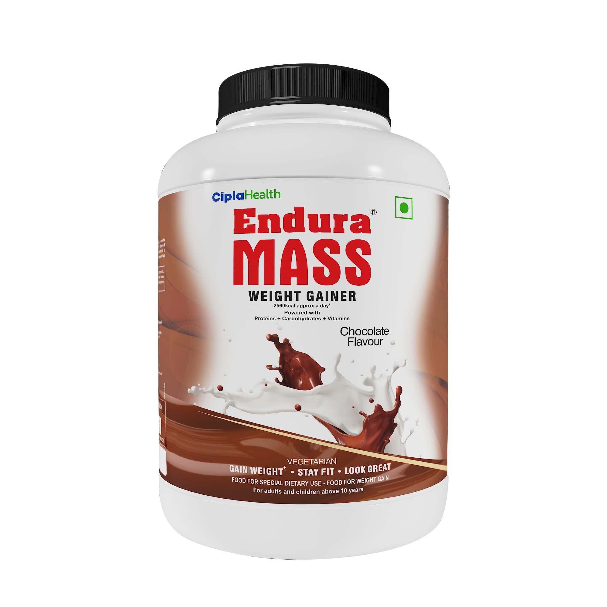 Endura Mass Weight Gainer Powder 3KG Chocolate Flavour | Unique Blend Of 3 Sources Of Protein, Carbs, Vitamins & Essential Minerals | Ideal For Children Above 10 Years, Men, Women & Athletes