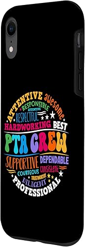 Miniatura 2 de iPhone XR Parents Teacher Association Team Supporter PTA Crew Case