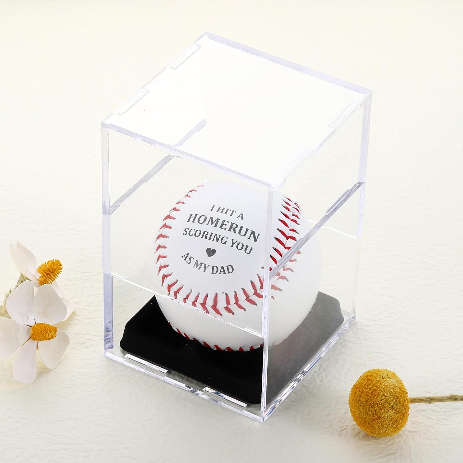 Baseball Fathers Day for Dad from Daughter Son， Baseballs Gifts for Dad，Best Daddy Ever Gift