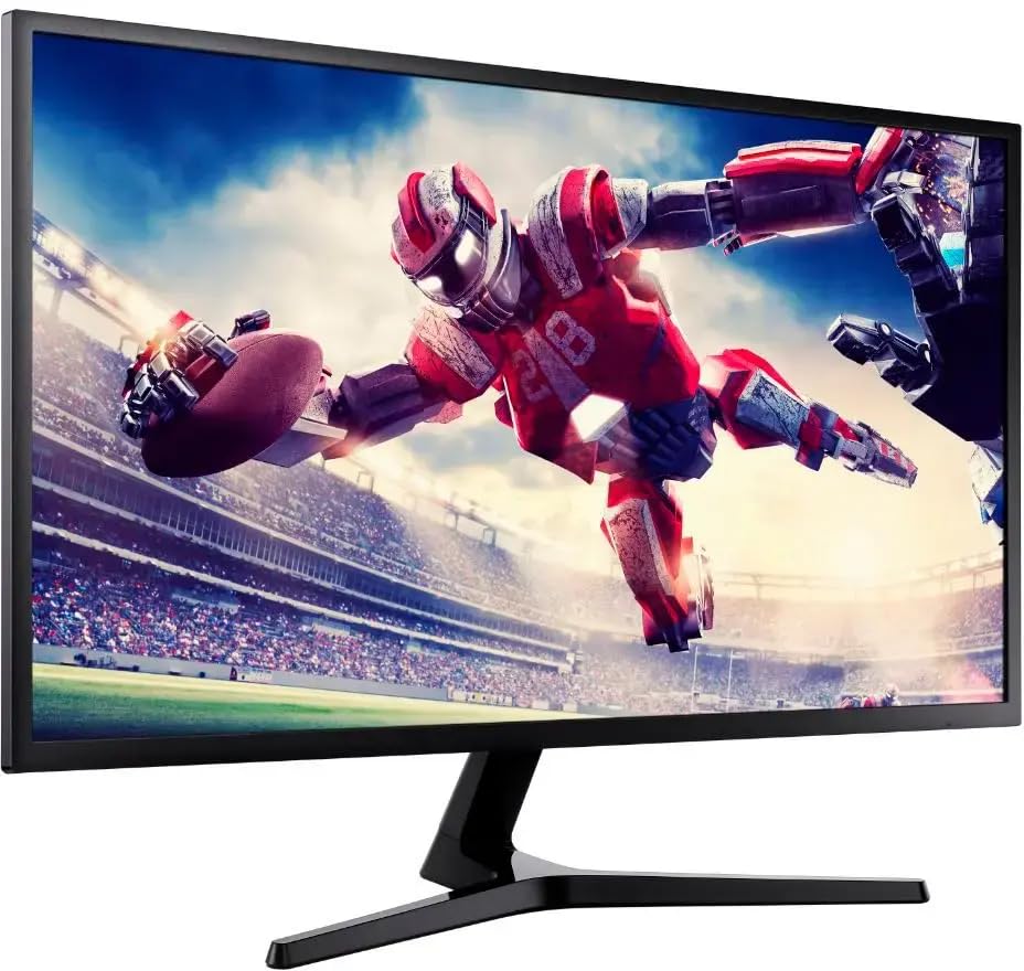 Image of Samsung 32 inch ViewFinity UJ59 Series LED Monitor, 4K UHD (3840x2160), 60Hz, HDMI, FreeSync, Display Port, Eye Saver,Flicker Free Mode, Dark Gray, with GSF HDMI Cable