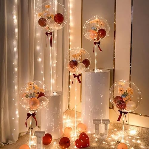 8 Pack 30 Inch Balloon Stand Kit For Table Top，Balloon Sticks Centerpieces Holder For Balloon Banquet For Adults/Kids Party Decoration #TOP7