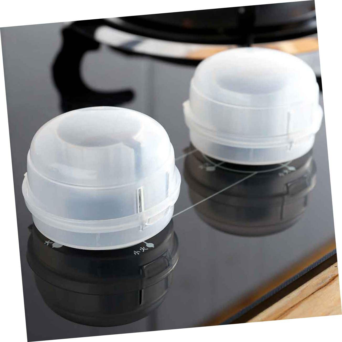 6pcs Gas Stove Knob Covers Safety Protective Caps for Gas Cookers Non-Adhesive Removable Design Prevents Accidental Stove Activation for Childproofing Homes