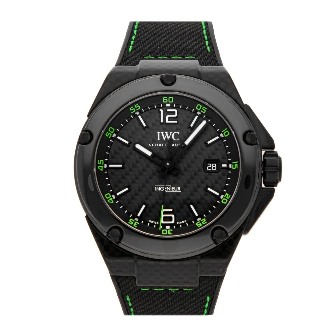 IWC Ingenieur Automatic Black Dial Watch IW3224-04 (Pre-Owned)