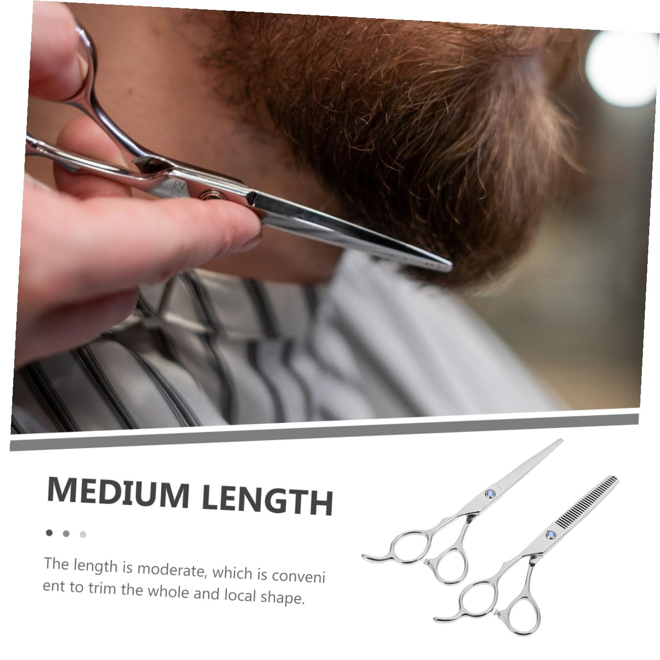 PLAFOPE Juego de Tijeras de Corte de Pelo para Zurdos 2 Piezas 6 Pulgadas Acero Inoxidable Plateado Profesional Peluquería Barbería Uso Ergonómico Seguro