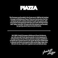 Vista 3 de Piazza Colador grande de acero inoxidable con soporte de gancho frontal, 9.4 in de diámetro