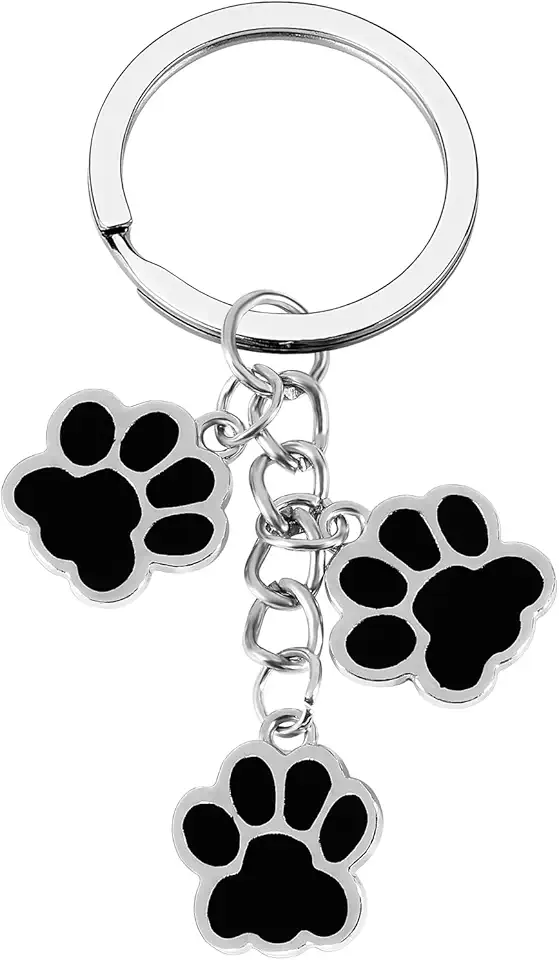 Paw Print Keychain