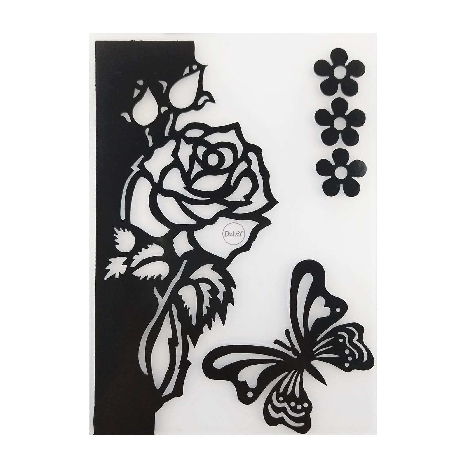 DzIxY Flower Butterfly Plastic Embossing Folders for Cards Making Supplies DIY Paper 3D Scrapbook Stencils Album Crafts Decoration Template