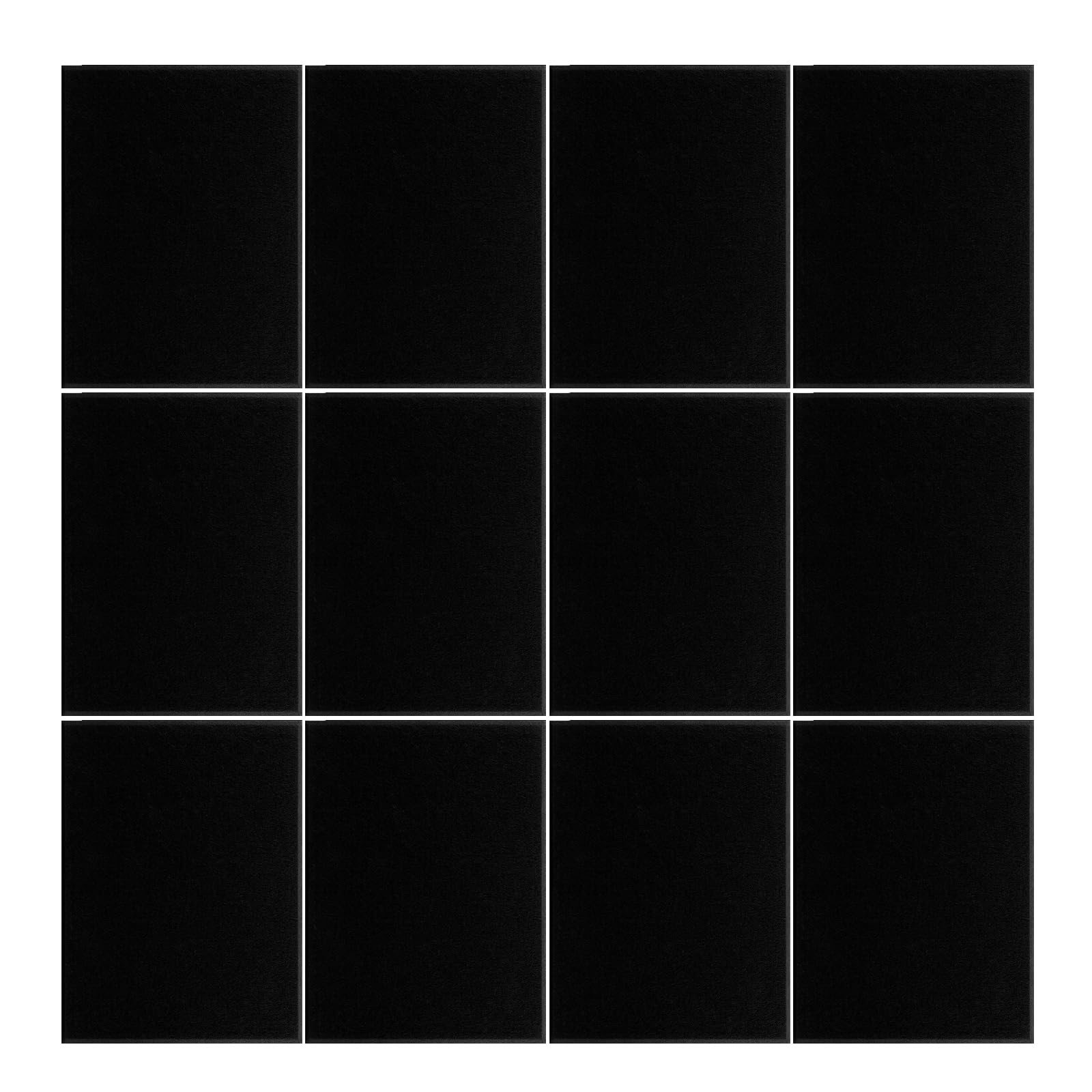 Panneaux muraux rectangulaires insonorisants : kit isolation phonique fibre polyester studio