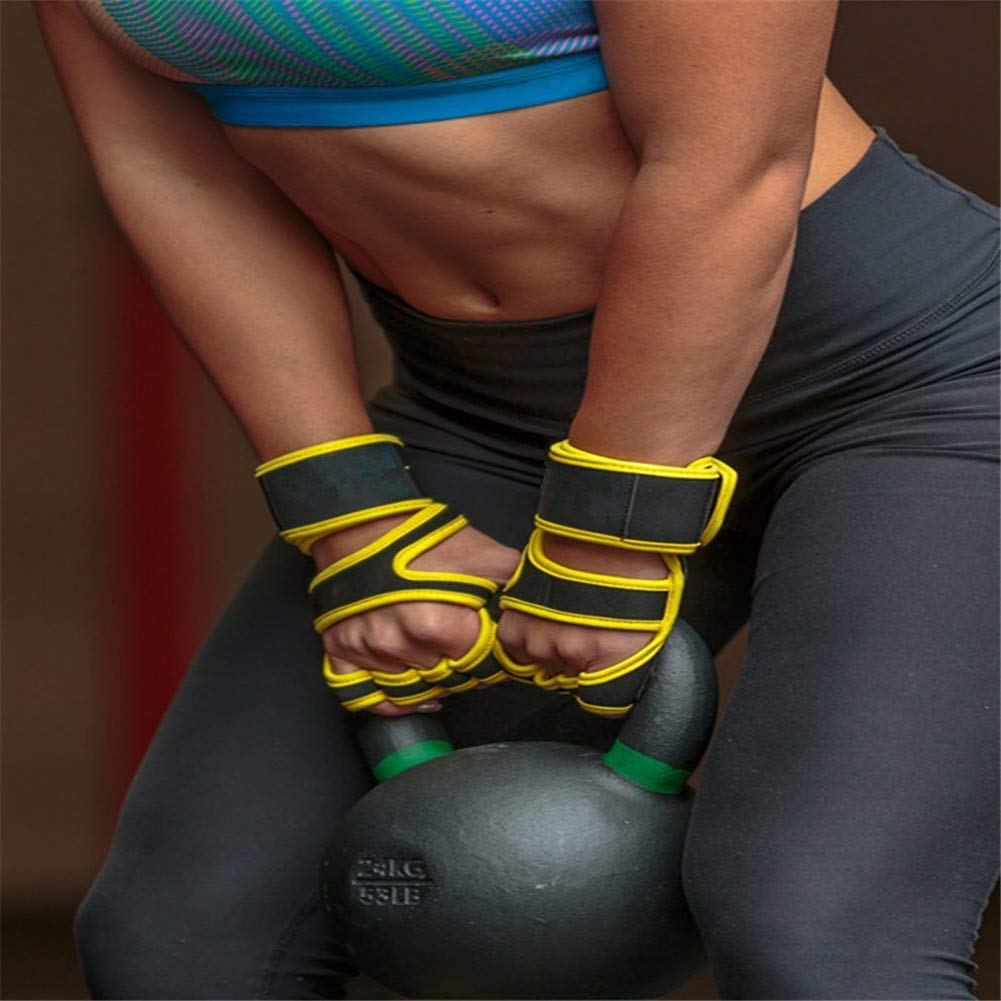 Csheng Guanti Palestra Pesi Donna Guanti da Palestra Guanti da Allenamento per Uomo Guanti per Sollevamento Pesi. Supporto per Polso Gray,s
