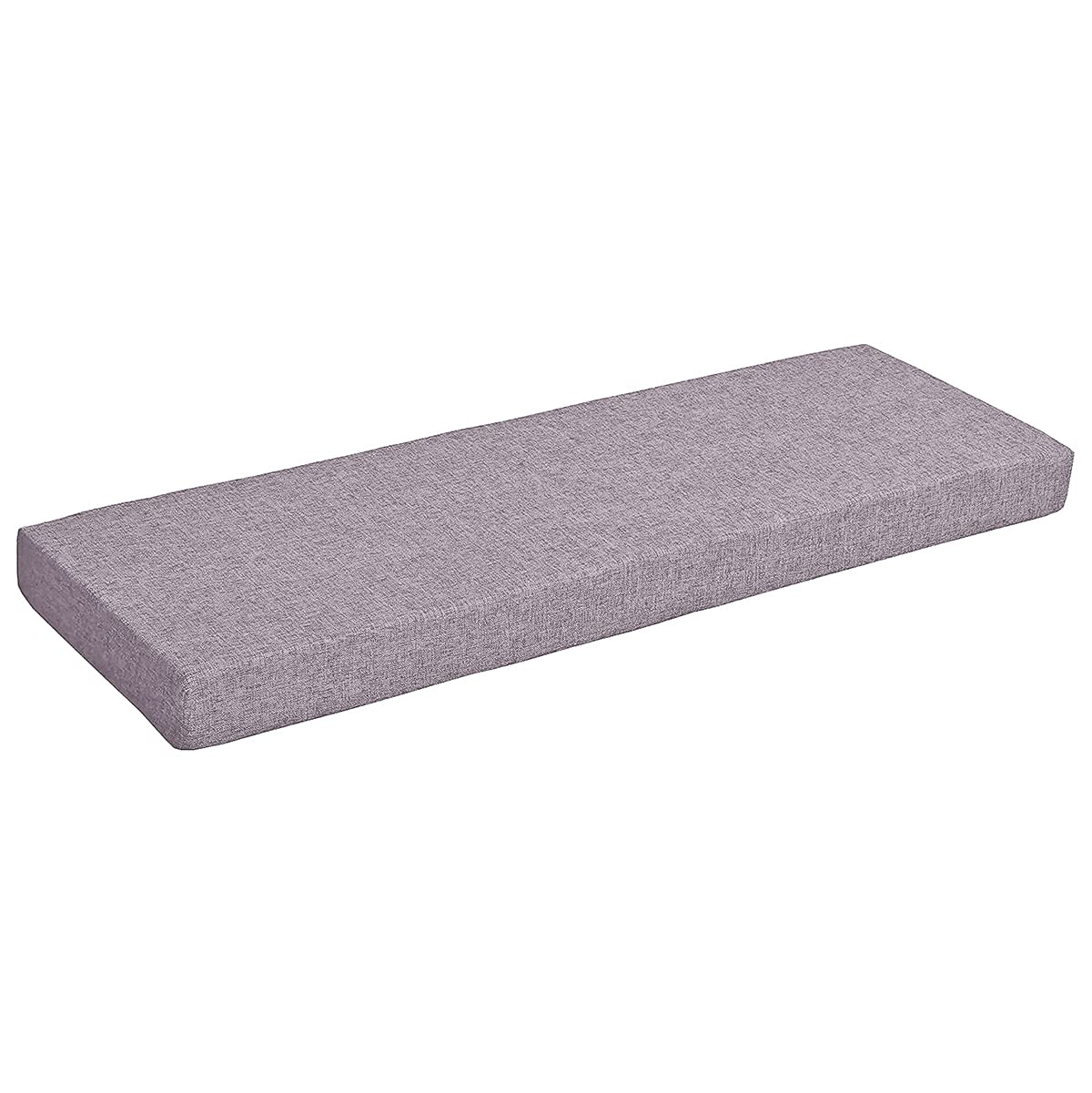 Coussin de banc de jardin gris 160x45 cm assise confortable 2-3 places extérieur