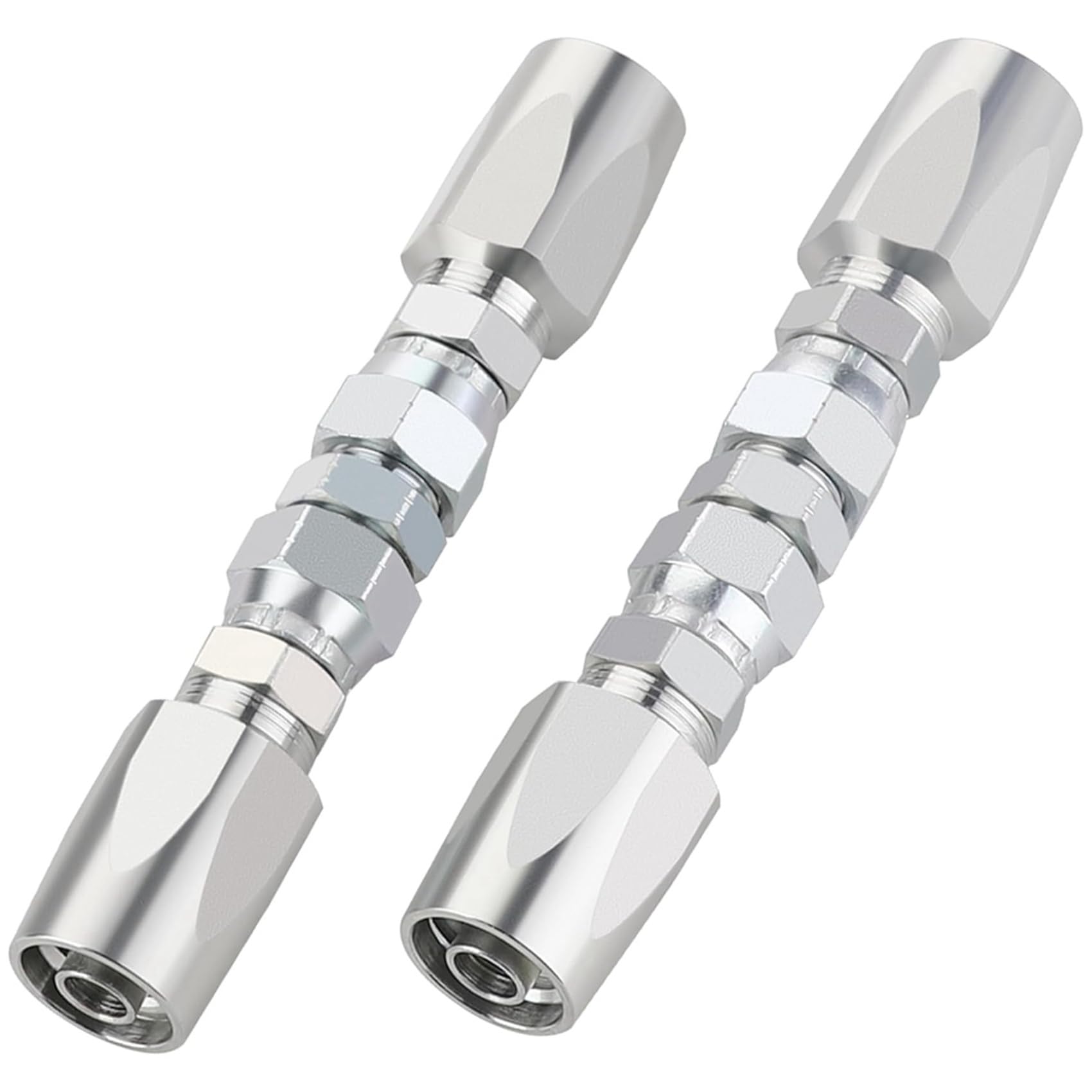 4-Teiliges Reparaturset für Hydraulikschläuche, Wiederverwendbar, Wiederverwendbare 2-Adrige Hydraulik-Reparaturverschraubung 1/2