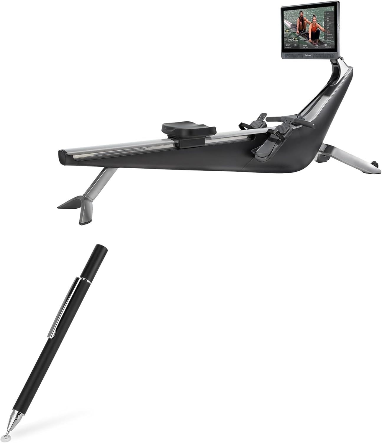 BoxWave Stylus Pen Compatible with Hydrow Rower – FineTouch Capacitive Stylus, Super Precise Stylus Pen – Jet Black