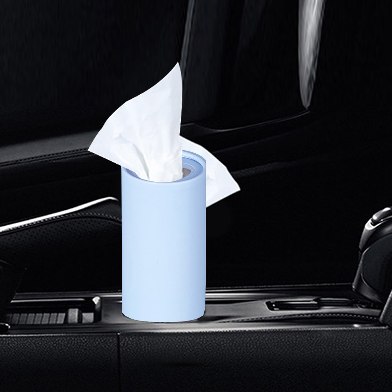 Porte-mouchoirs Rond Rechargeable Pour Voiture - Distributeur Avec 40 Mouchoirs 3 épaisseurs, Usage Maison/bureau