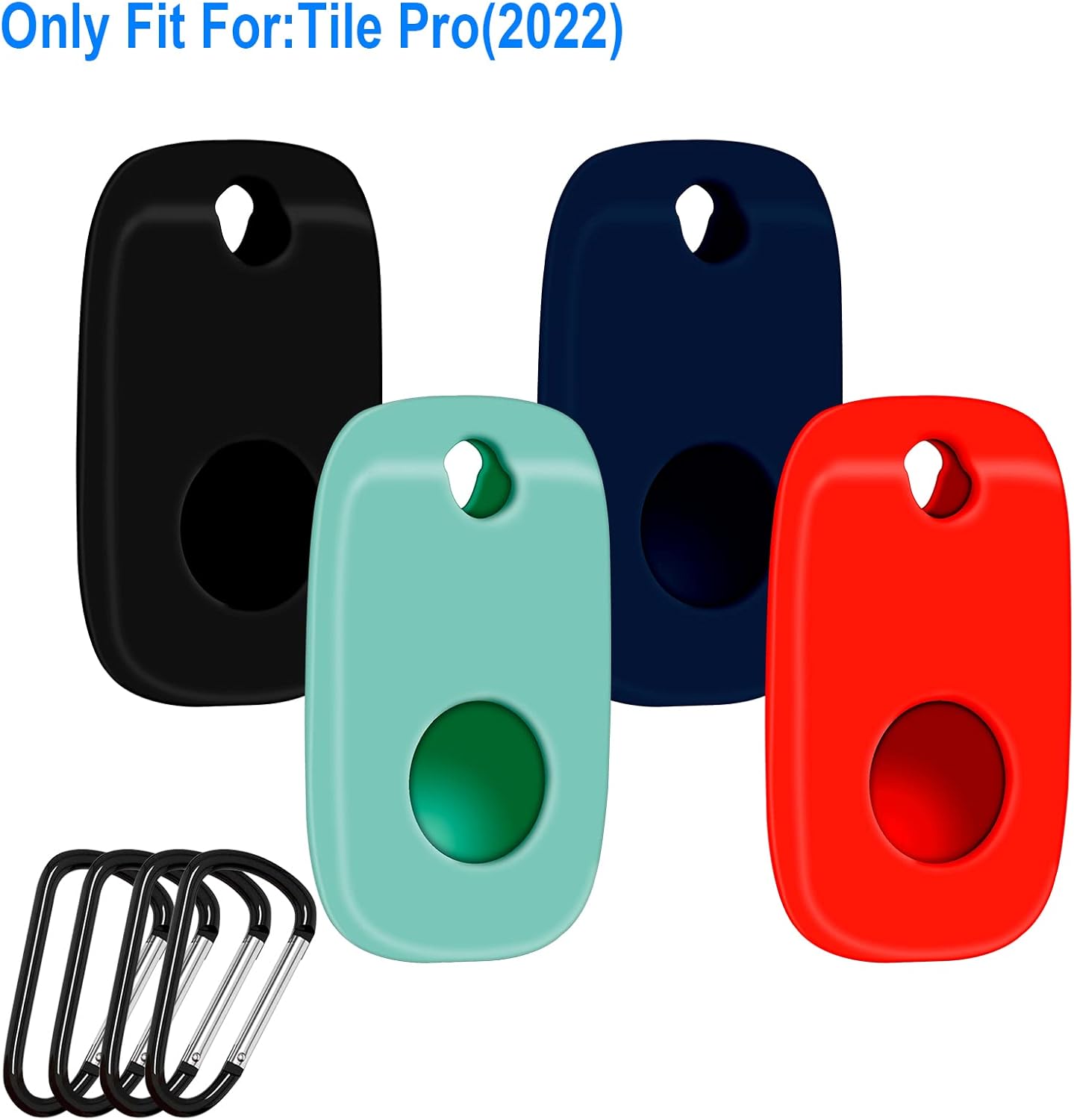 protection case for tile pro 2022 tracker4pack silicone soft cover bluetooth tracker with keychainkeys finder item locator scratch resistant sleev