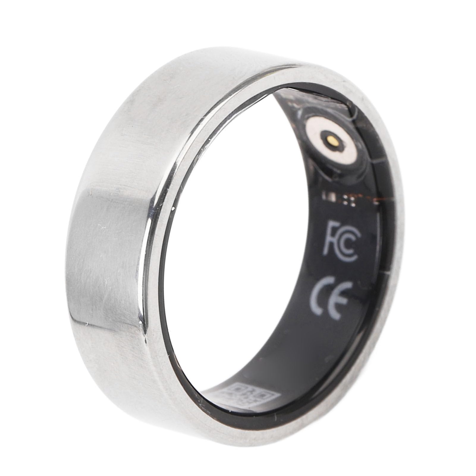 Fdit Moniteur Annulaire Intelligent élégant en Acier Inoxydable pour Le Suivi de la santé, Conception Légère et, adapté à Toutes Les Tailles de Doigts, Idéal pour Les