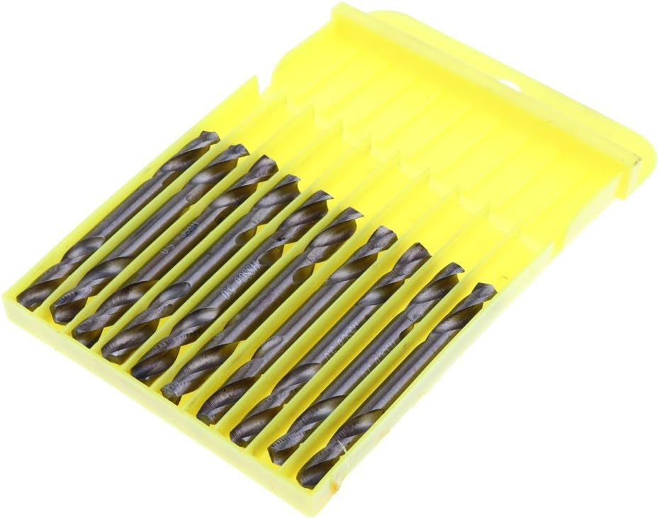 Nuokix Premium10piece Twist Drill Metal Drill Set, HSS Doublesided