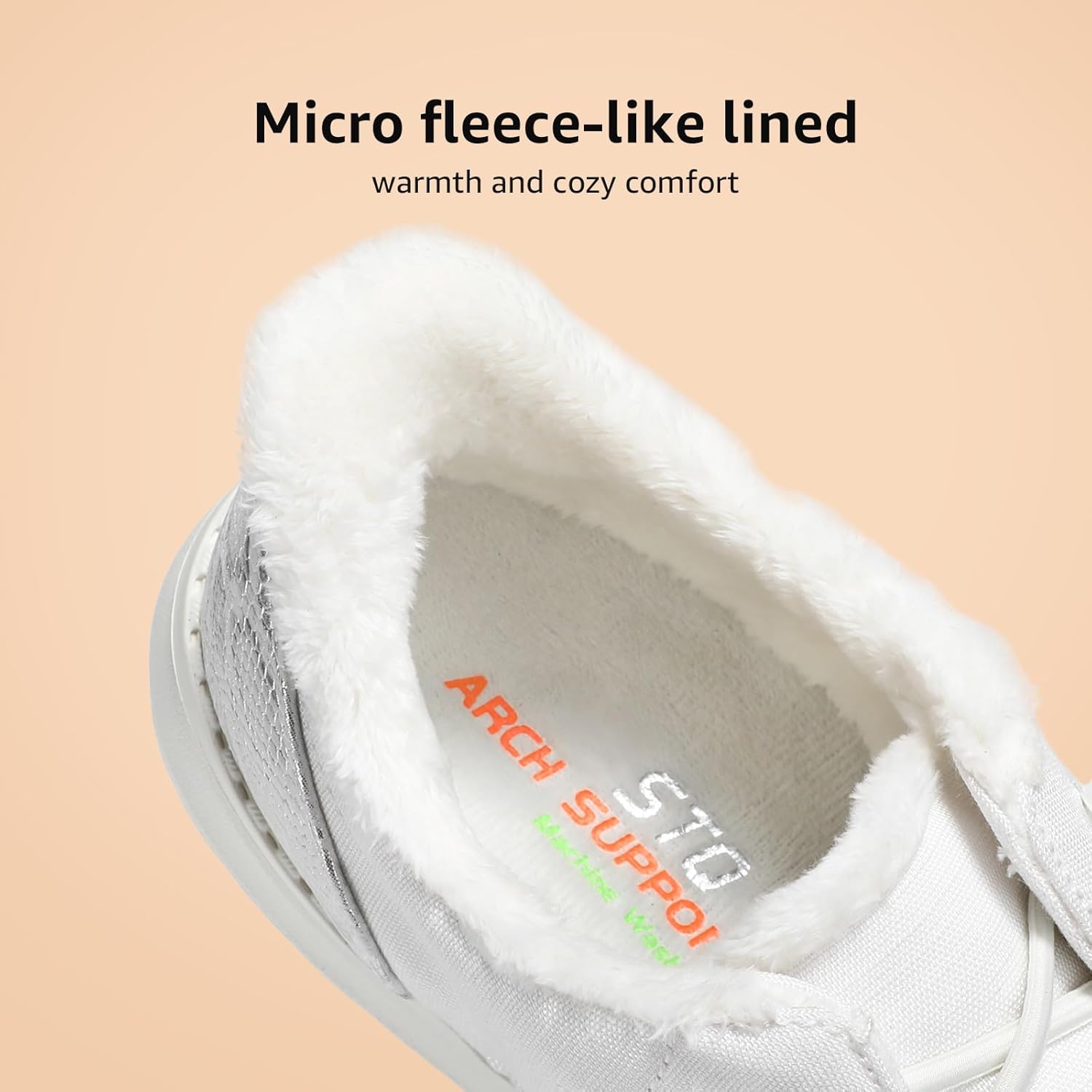 STQ Women's Loafers丨Orthopedic Fur Lined Ultralight Boat Shoes with Arth Support - Image 3