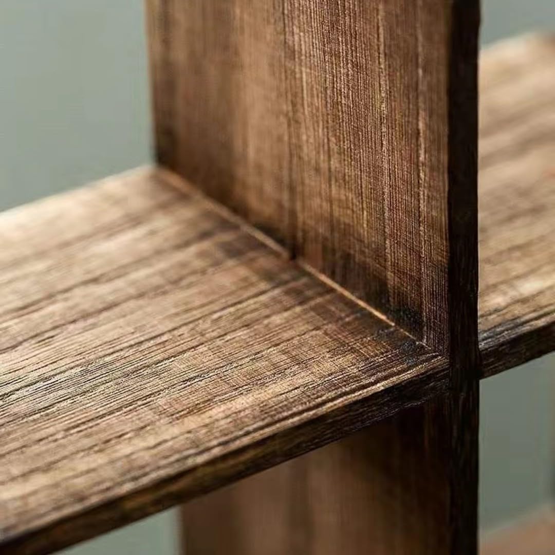 Amazon｜Skywinkディスプレイ棚 アンティーク 棚 ラック棚 木製