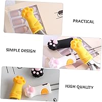 Vista 5 de Juego de cubiertas de herramientas para el cuidado de uñas, 3 piezas, tijeras para gatos, pinzas de cutícula, funda protectora, tapa de tijera