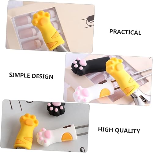 Miniatura 5 de Juego de cubiertas de herramientas para el cuidado de uñas, 3 piezas, tijeras para gatos, pinzas de cutícula, funda protectora, tapa de tijera