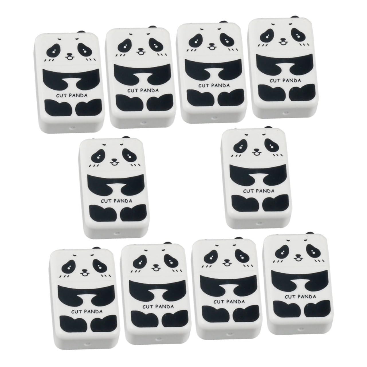 HOMSFOU 5 Sätze Panda Radiergummi Panda Eraser Süße Radiergummis Zeichenkunst-radiergummi Urlaub Briefpapier Schulbriefpapier Radiergummi Für Künstler 10 Stück * 5