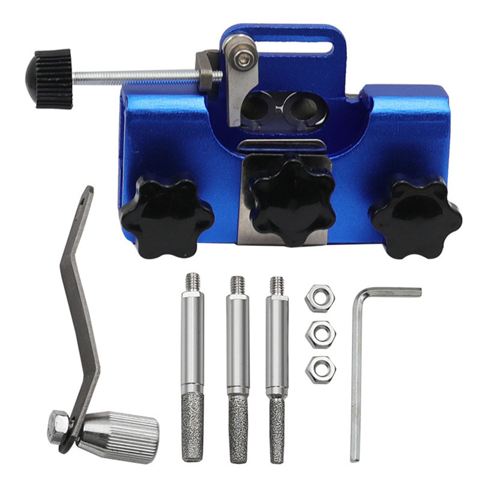 Sharpening Tool Portable Electric Handheld Chainsaw Sharpener Grinder Aluminum Alloy Chain Clamp Grinding Tool Chainsaw Chain Grinder