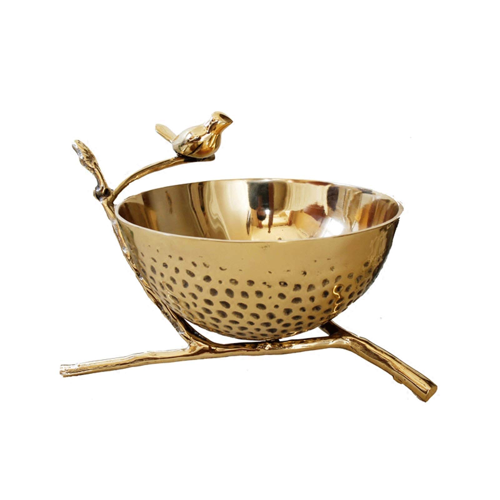 Corbeille à Fruits Bol de Fruits en Laiton à la Main de Style européen, Bol de Rangement créatif de Branche d'oiseau, décoration de Bijoux à Domicile de Luxe Corbeilles à Fruits