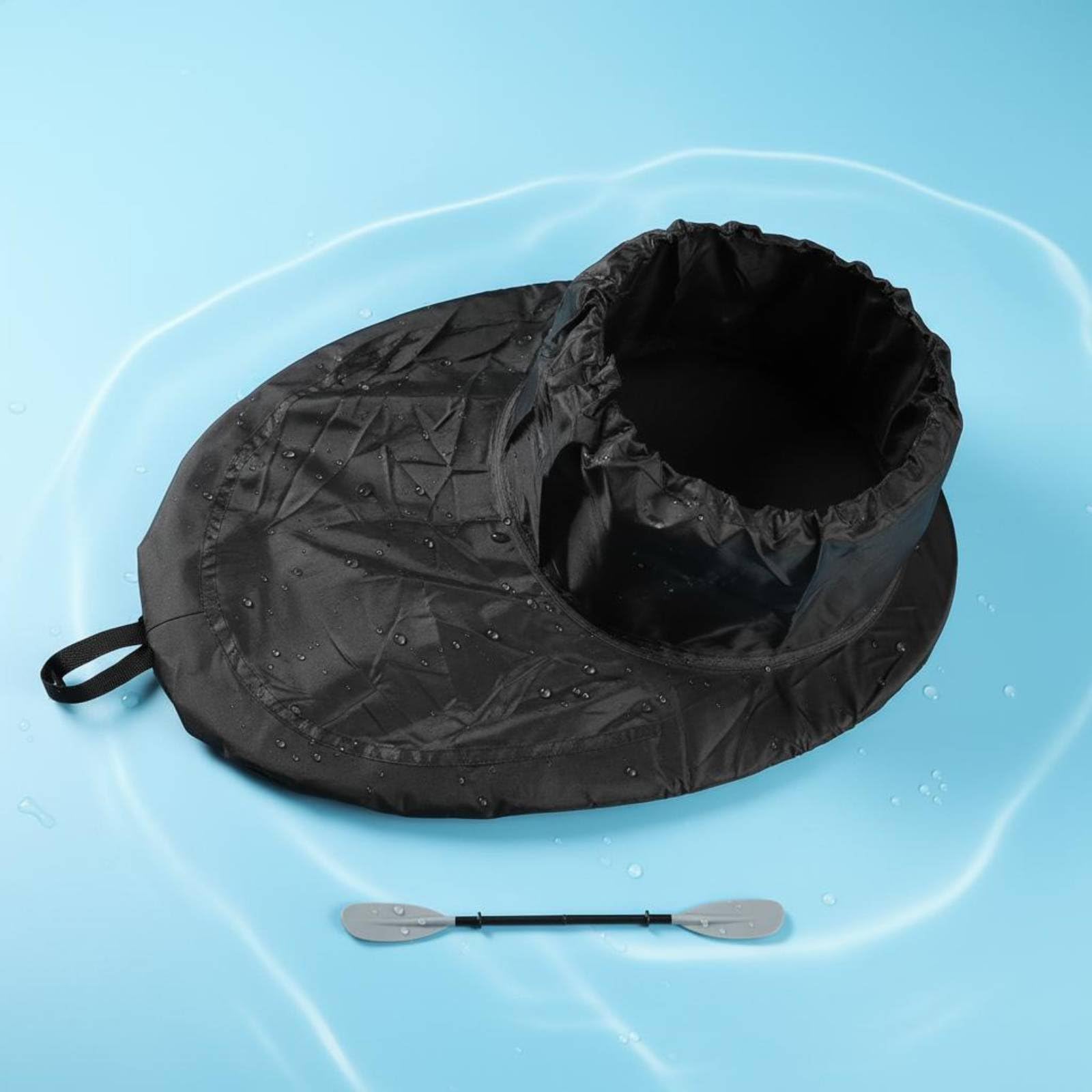rockible Spritzdecke Kajak Spritzschutz Cockpitabdeckung Spritzschürze Paddelzubehör mit Hitzeversiegelten Nähten Und Wasserabweisender Oberfläche Elastischer, S