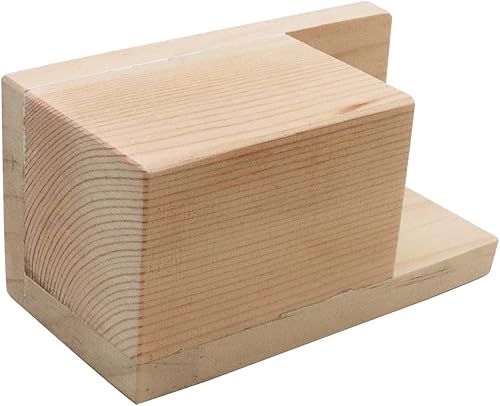 Miniatura 8 de Juego de 4 elevadores cuadrados para muebles de 2 pulgadas, madera maciza, color original para pintar en casa, sofá, silla, mesa, aumento de piernas