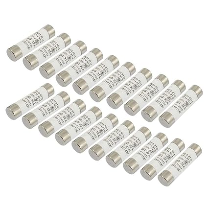 Generic 20 Pieces 500V 32A Ceramic Cylinder Cover Shot Fast Fuses 10X38Mm
