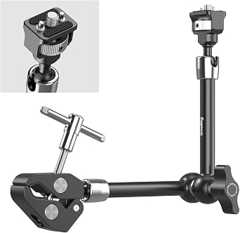 SMALLRIG 11" Magic Arm Clamp with 1/4"-20 Screw & Retractable Pins