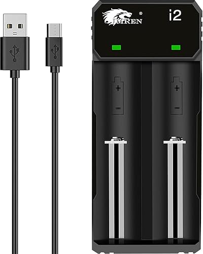 Miniatura 2 de IMREN 4 baterías 18500, 4 unidades IMR 18500 3.7V 1200mAh batería recargable para linterna, luz solar de jardín con botón superior