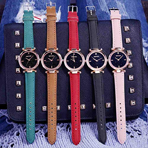 Preisvergleich Produktbild DSNGZ Armbanduhr Neue einfache und stilvolle Sternenhimmel Uhr schulmädchen baiset Trend eingenommen Quarz Tabelle zufälliges Haar heißer farbabstimmung