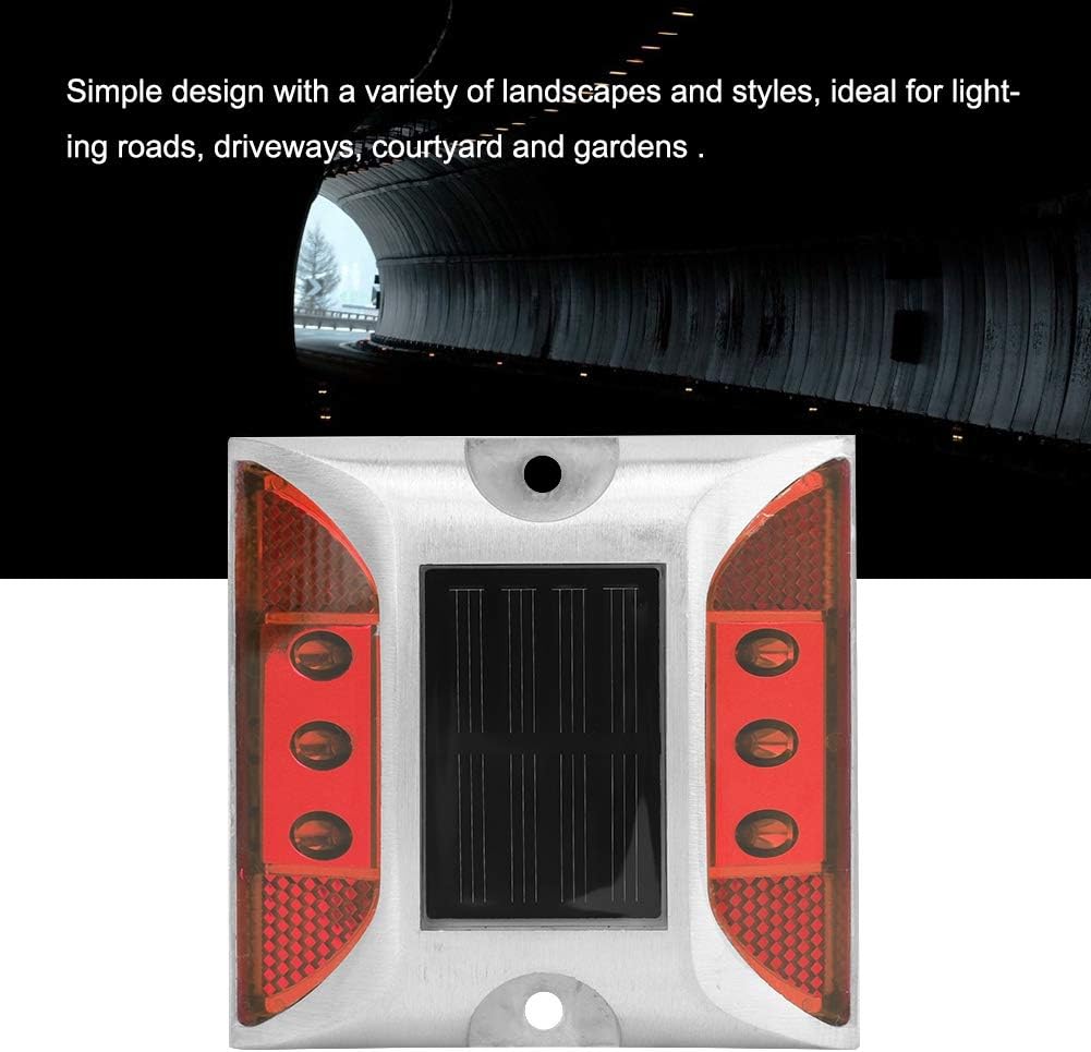 Yctze LED Solar Power Ground Marker Lights for Outdoor Driveway, Road, Highway Spike Lamp - Ideal for Indoor Lighting (#12)