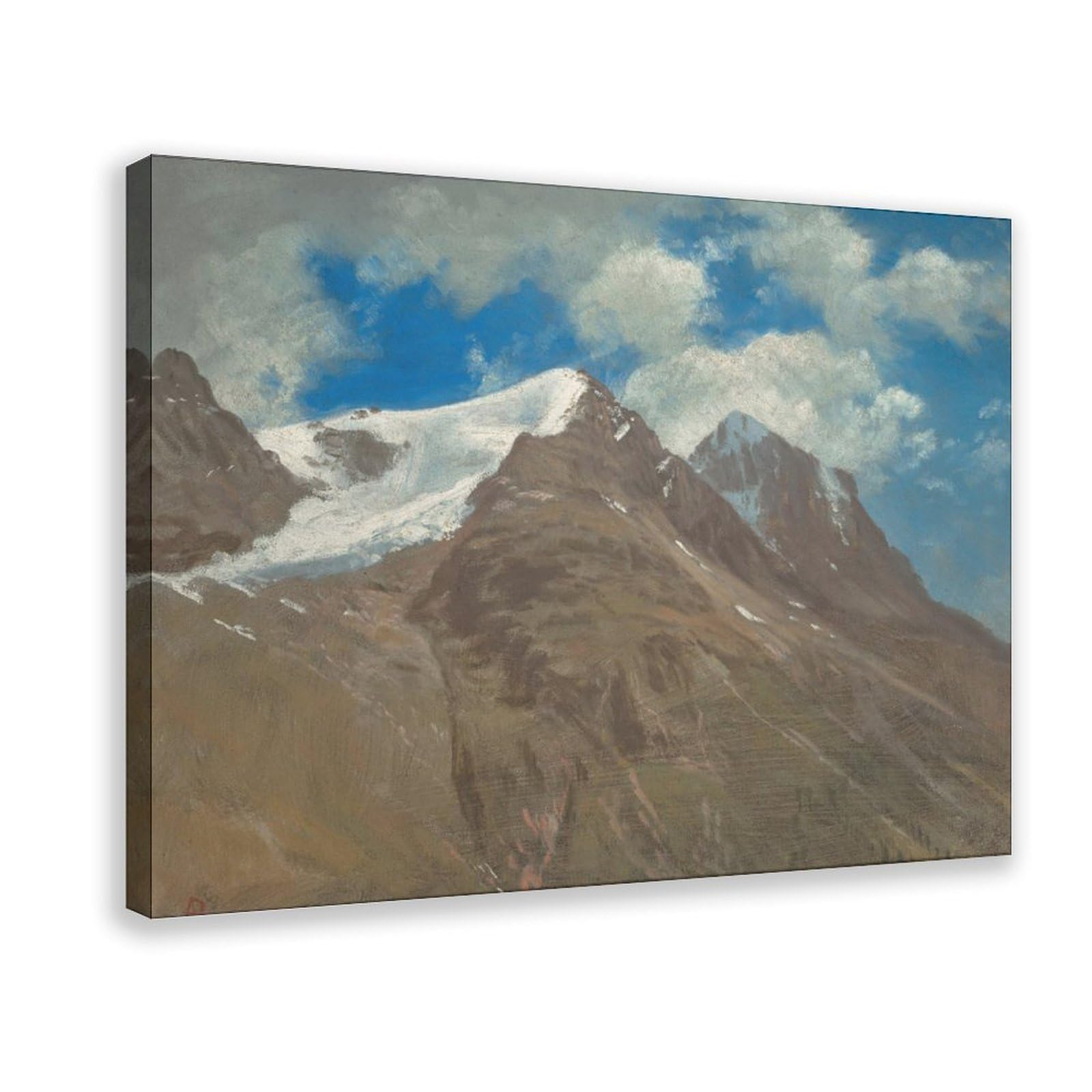 YRVSHC Peaks in The Rockies (circa 1863) Canvas Poster for Home Decor Gift