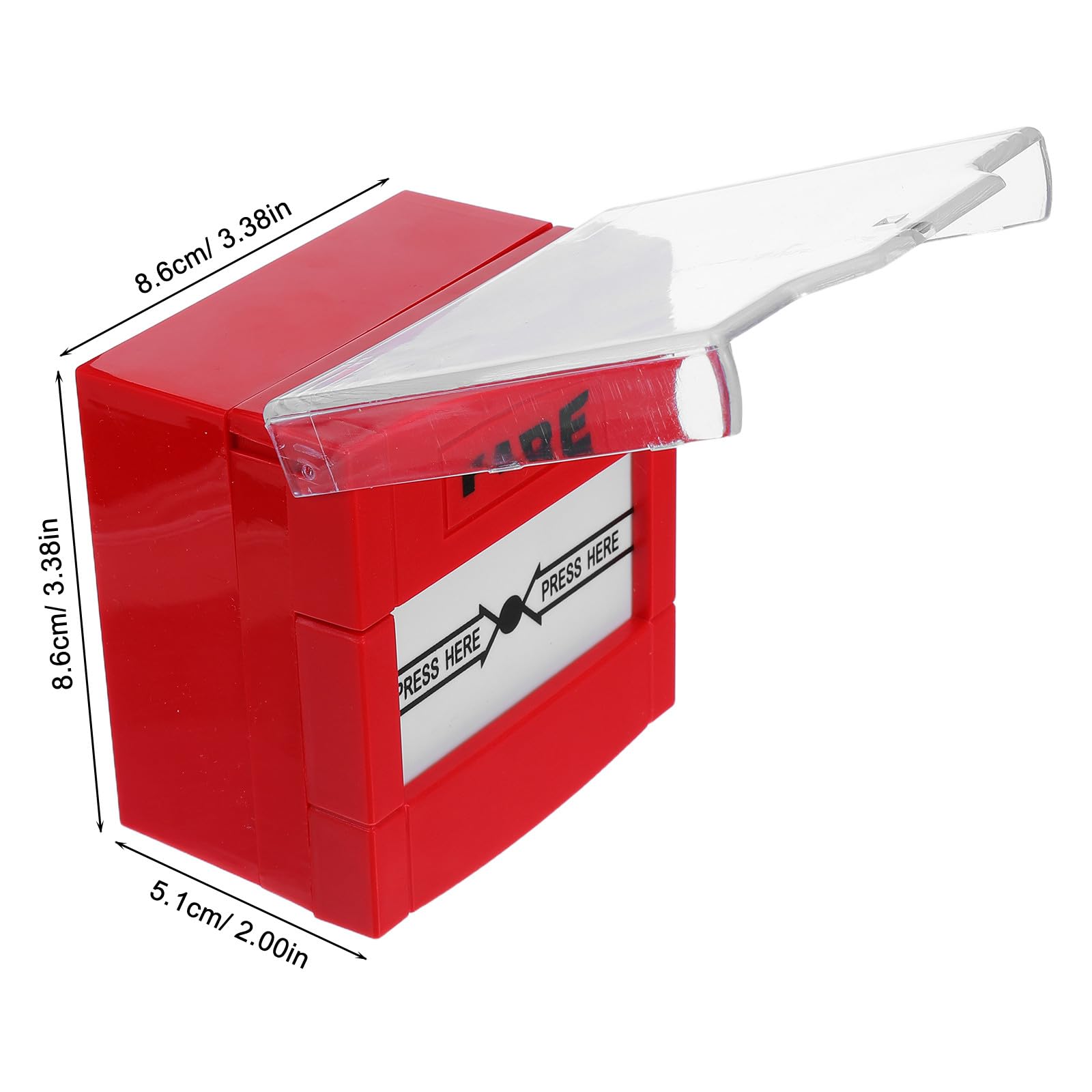 Toddmomy Botón de Alarma de Emergencia contra Incendios Manual reiniciable, Interruptor de Llamada de Ayuda, Sistema de Alarma contra Incendios rápido para Personas Mayores, Dispositivo de Seguridad