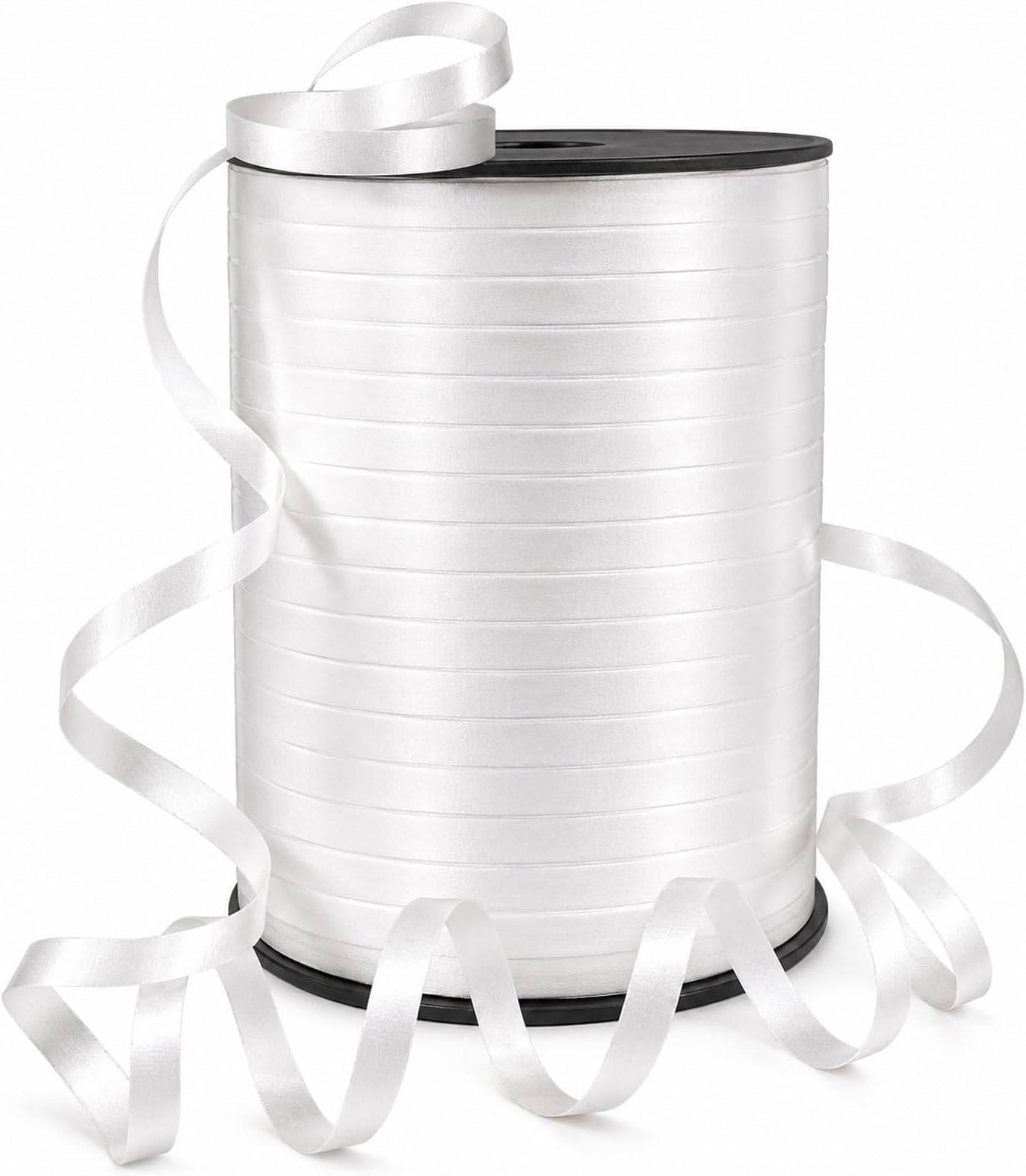 GIFTEXPRESS 500 Yards White Curling Ribbon โ Waterproof Balloon Ribbon for Gift Wrapping, Party Decor, Florals & DIY Crafts, White Balloon Strings