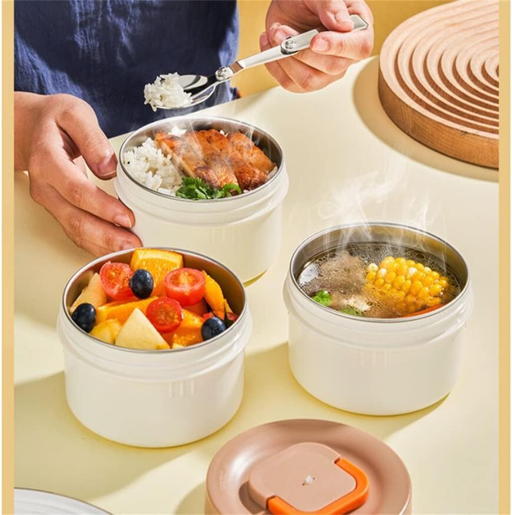 Stainless Steel Vacuum Pot Insulation Lunch Box, Office Capacity, Multi-layer Insulation Bucket, Bento Box
