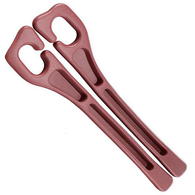 BESTKEE Protetor de Vão entre Banco e Console com 2 Compartimentos, EVA Flexível, Vermelho, Kit com 2 peças