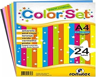 Bloco Criativo com 6 Cores + Livro de Atividades 120g Pacote com 24 Folhas