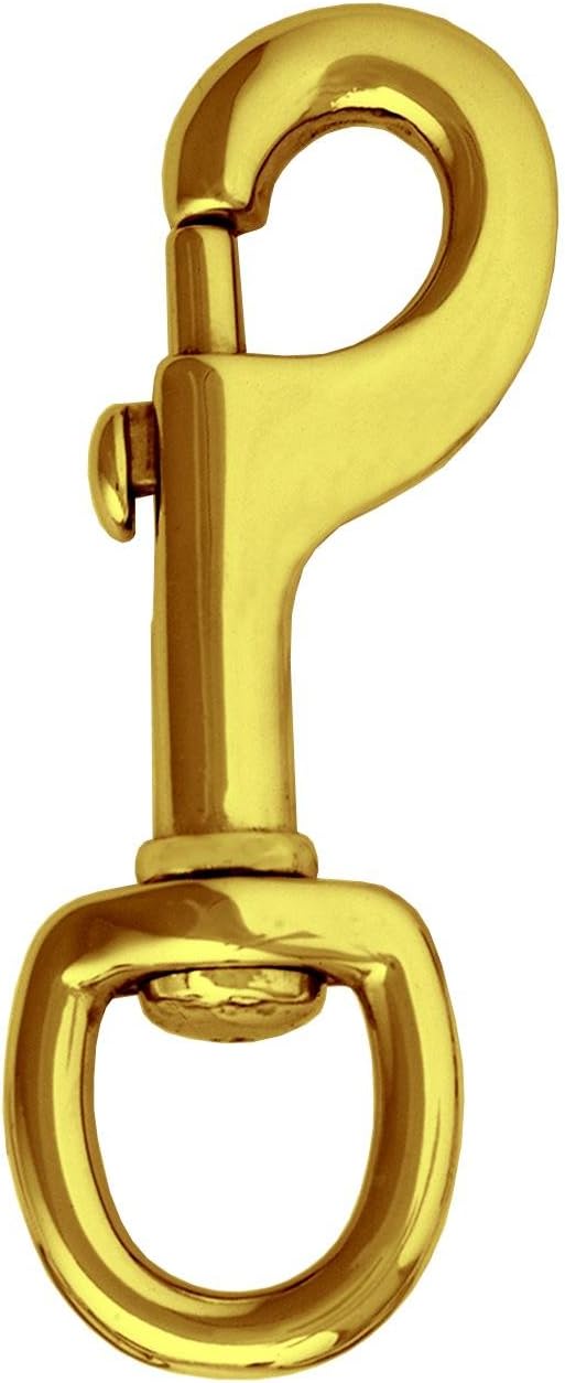 Weaver Leather #225 Round Swivel Snap (Solid Brass)