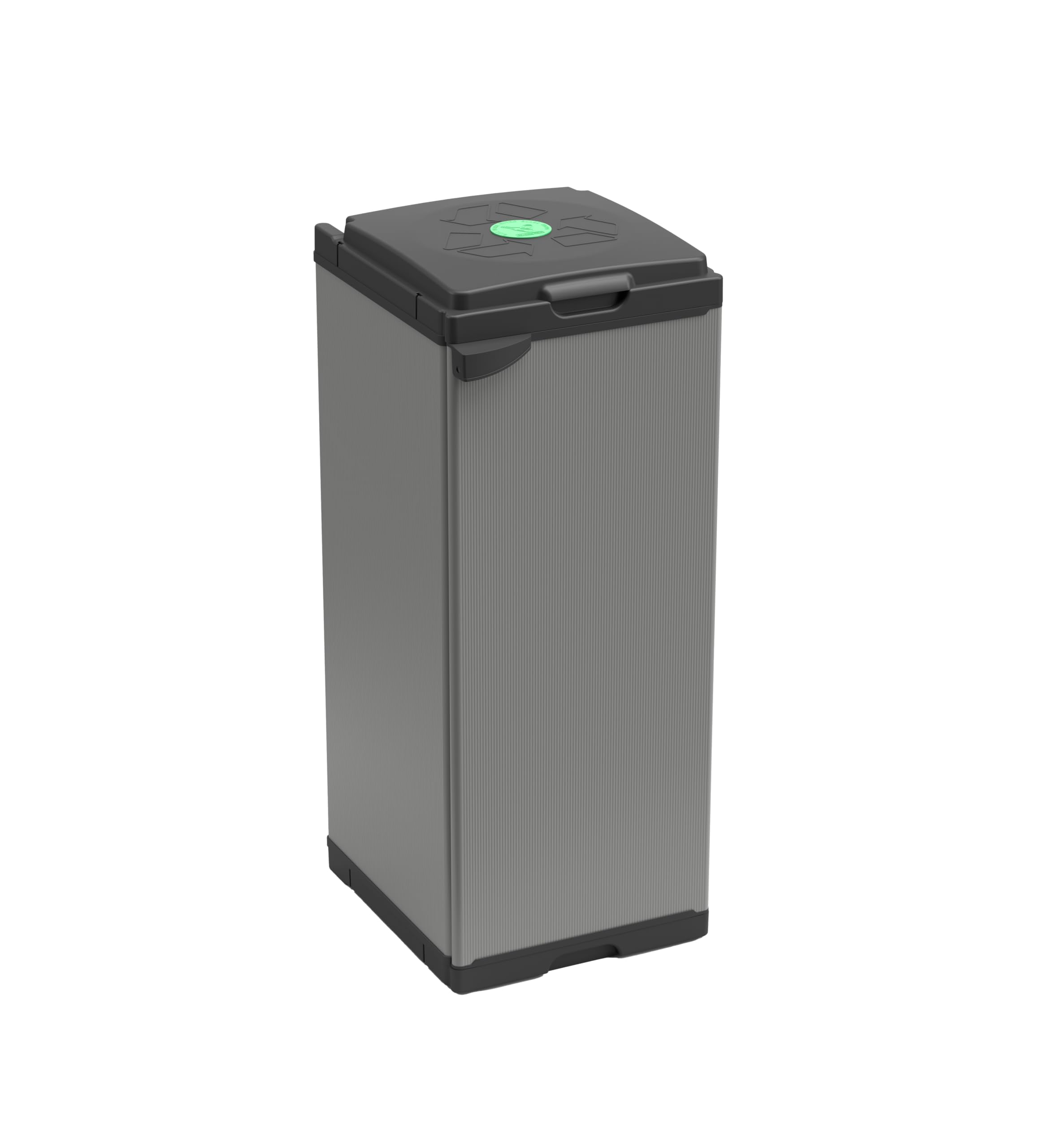 Adventa: Schrank für Mülltrennung aus Kunststoff, einfach zu montieren, modulares System, geeignet für Müllsäcke von 80 – 110 l, robust, für Innen- und Außenbereiche, 34 x 38 x 87 cm