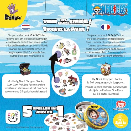 Jeu d’ambiance Asmodee Dobble One Piece - vue 4